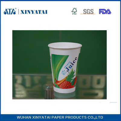 China Recycled Cold Drink Paper Cups Disposable Coffee Cups with Custom Printed Logo supplier