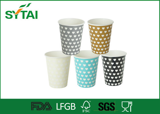 China 12oz  400ml Eco-friendly Recycled Paper Cups , Biodegradable Single Wall Paper Coffee Cups supplier