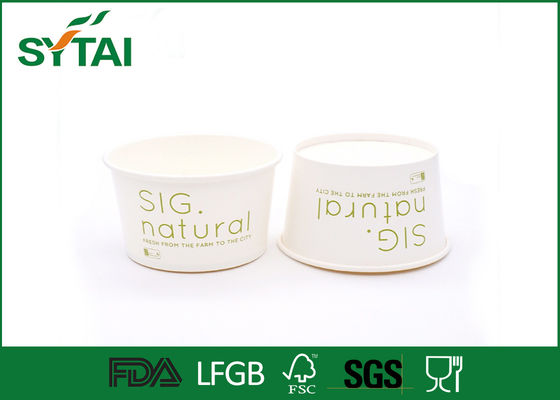 China FDA / SGS / ISO9001 Recycled Salad Paper Bowl For Fresh Fruit And Vegetables supplier