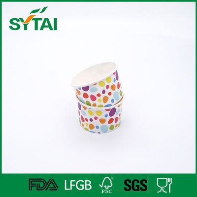 China 3-32oz Disposable Ice Cream Cups With Lids , Custom Printed Ice Cream Cups ISCO9001 supplier