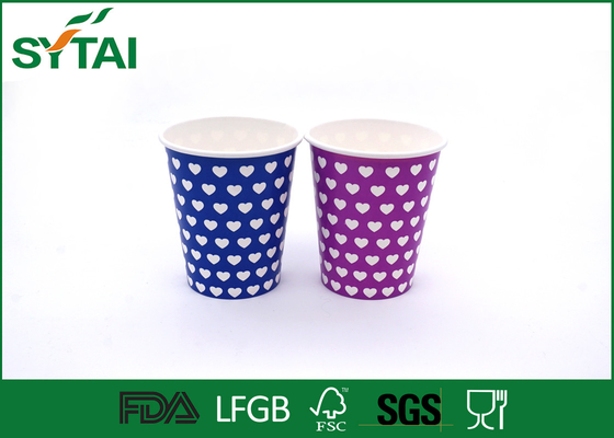 China Eco - friendly Hot Drink Paper Cups Disposable , insulated paper coffee cups Single PE Coated supplier