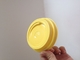 80mm Diameter Plastic Yellow Disposable Drinking Cups Lids for Paper Cups supplier