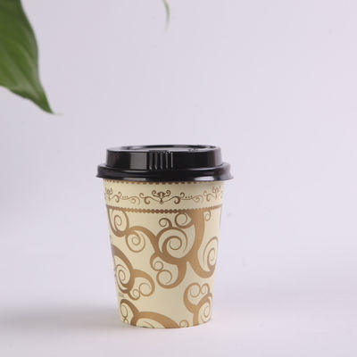 China 12oz LOGO Printed Single Wall Paper Cups for Hot Drinks , Disposable Coffee Cups with Lids supplier